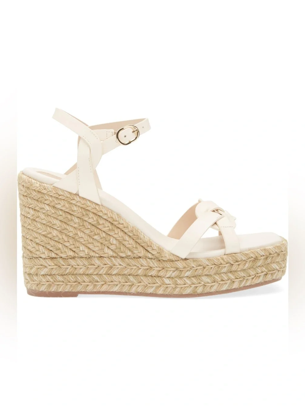 Stuart Weitzman Braida Max Espadrille Wedge Sandal 7 White